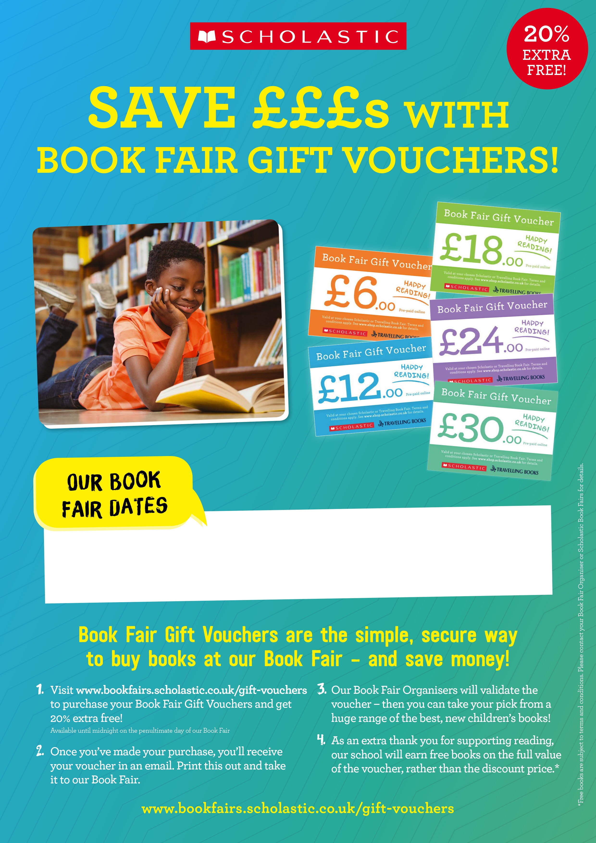 Book Fair Gift Vouchers - Scholastic Book Fairs - Free Printable Gift Vouchers Uk
