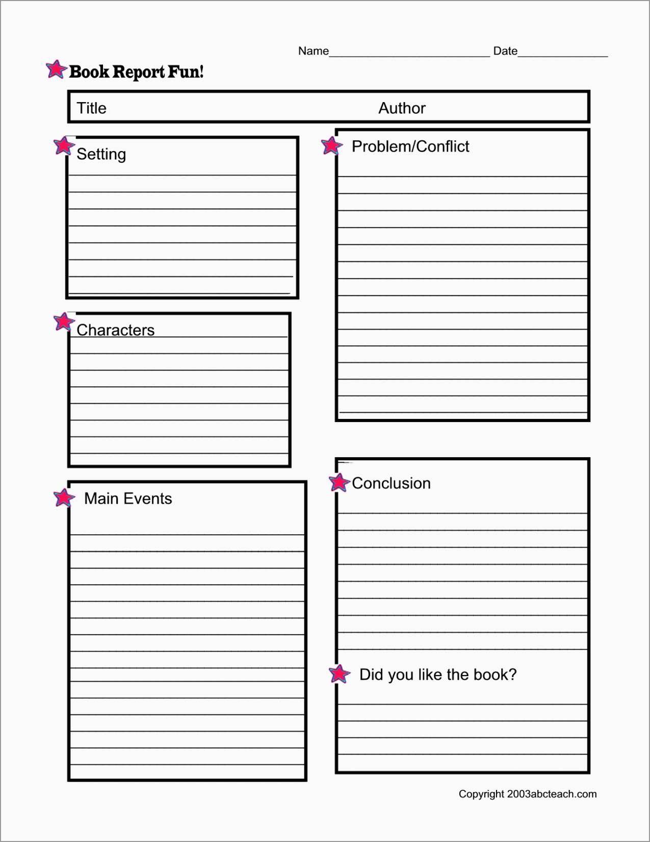 Book Report Template 2Nd Grade Free Good 1000 Images About Book - Book Report Template Free Printable