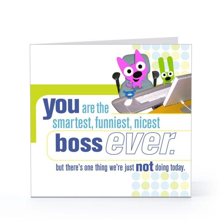 Free Printable Funny Boss Day Cards