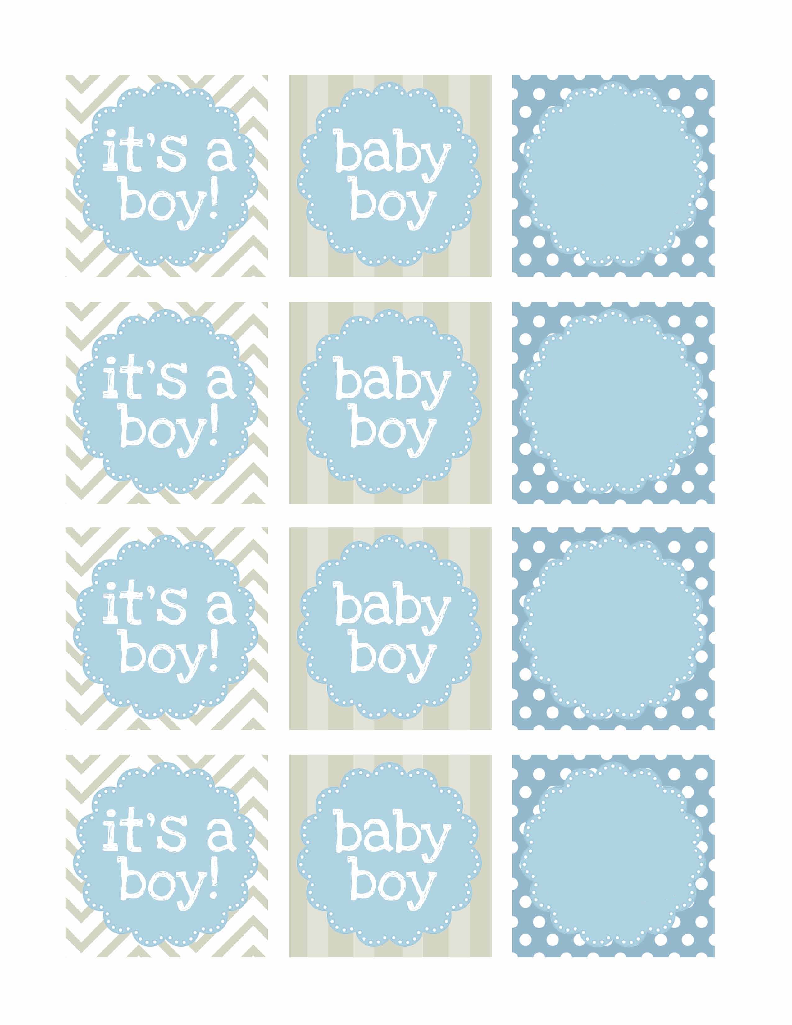 Boy Baby Shower Free Printables - How To Nest For Less™ - Baby Shower Bunting Free Printable