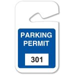 Brady Part: 96264 | Rearview Mirror Hanging Tags | Bradyid   Free Printable Parking Permits