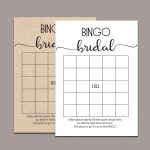 Bridal Shower Bingo Cards Bridal Bingo Cards Bridal Bingo | Etsy – Free Printable Bridal Shower Bingo