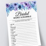 Bridal Word Scramble, Bridal Shower Games Printables, Bridal Shower   Free Printable Bridal Shower Games Word Scramble