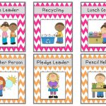 Bright Chevron Job Chart Cards {Freebie} | Classroom Ideas   Preschool Classroom Helper Labels Free Printable