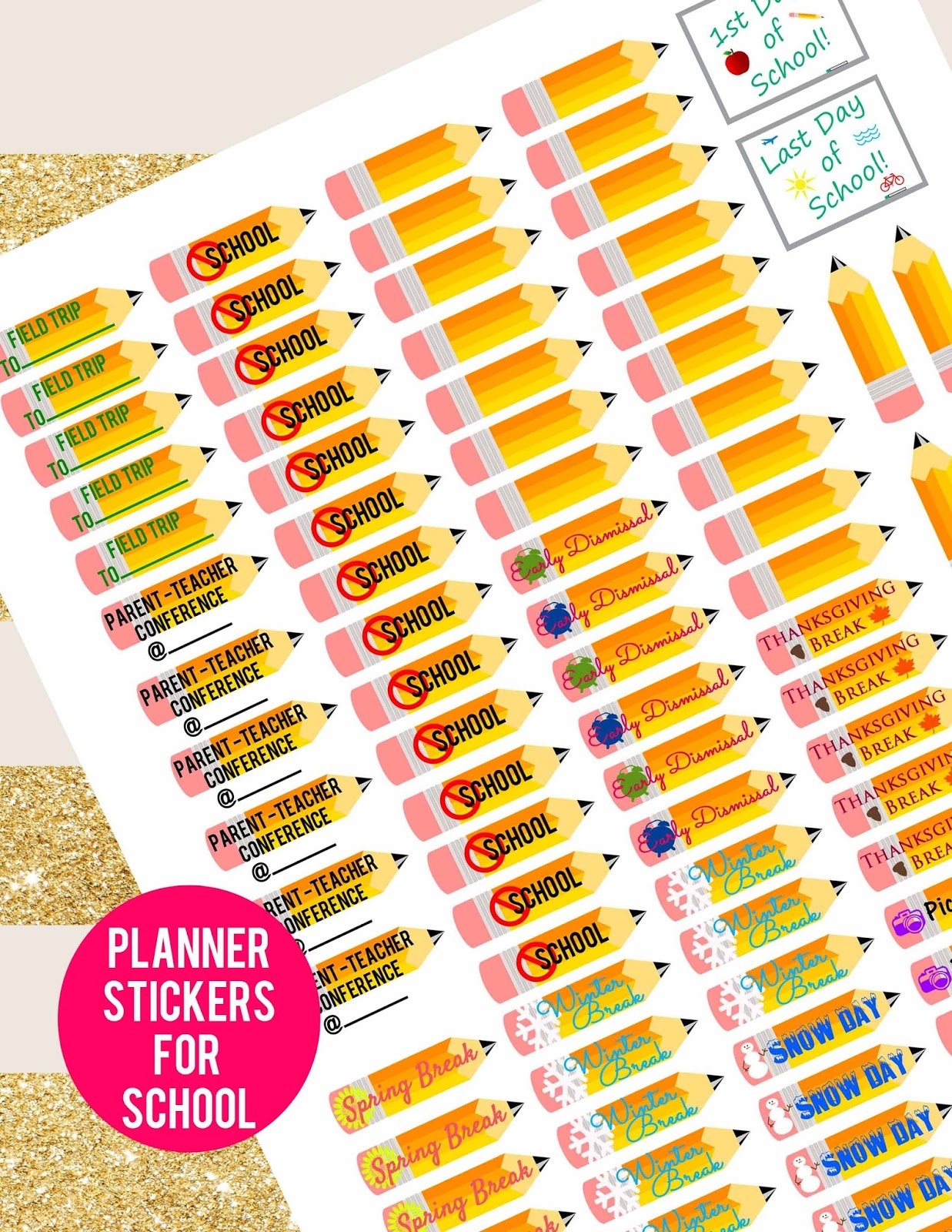 Britney Dearest: Free Printable | Planner Stickers For School - Free Printable Stickers For Teachers
