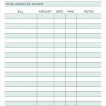 Budget Planner Planner Worksheet Monthly Bills Template Free   Free Printable Monthly Bills Worksheet