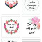 Bullet Journal / Personal Planner Motivational Quotes Cards. Free   Free Printable Personal Cards