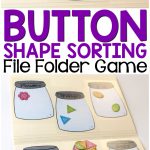Button Shape Sorting Printable File Folder Game | Homeschool   Free Printable Math File Folder Games For Preschoolers