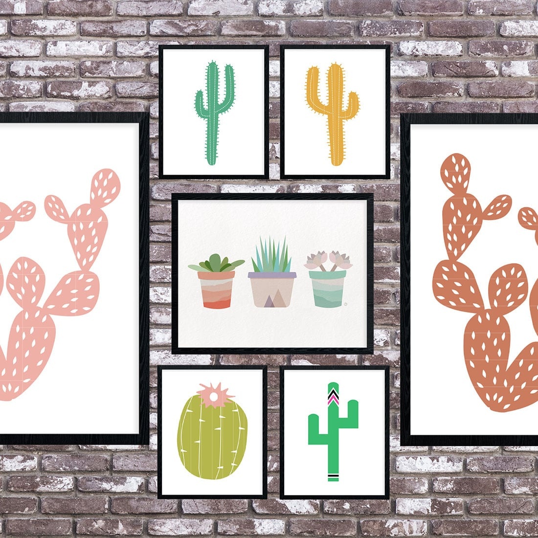Cactus Art Roundup: 55 Awesome Free Printables • Little Gold Pixel - Free Printable Cactus