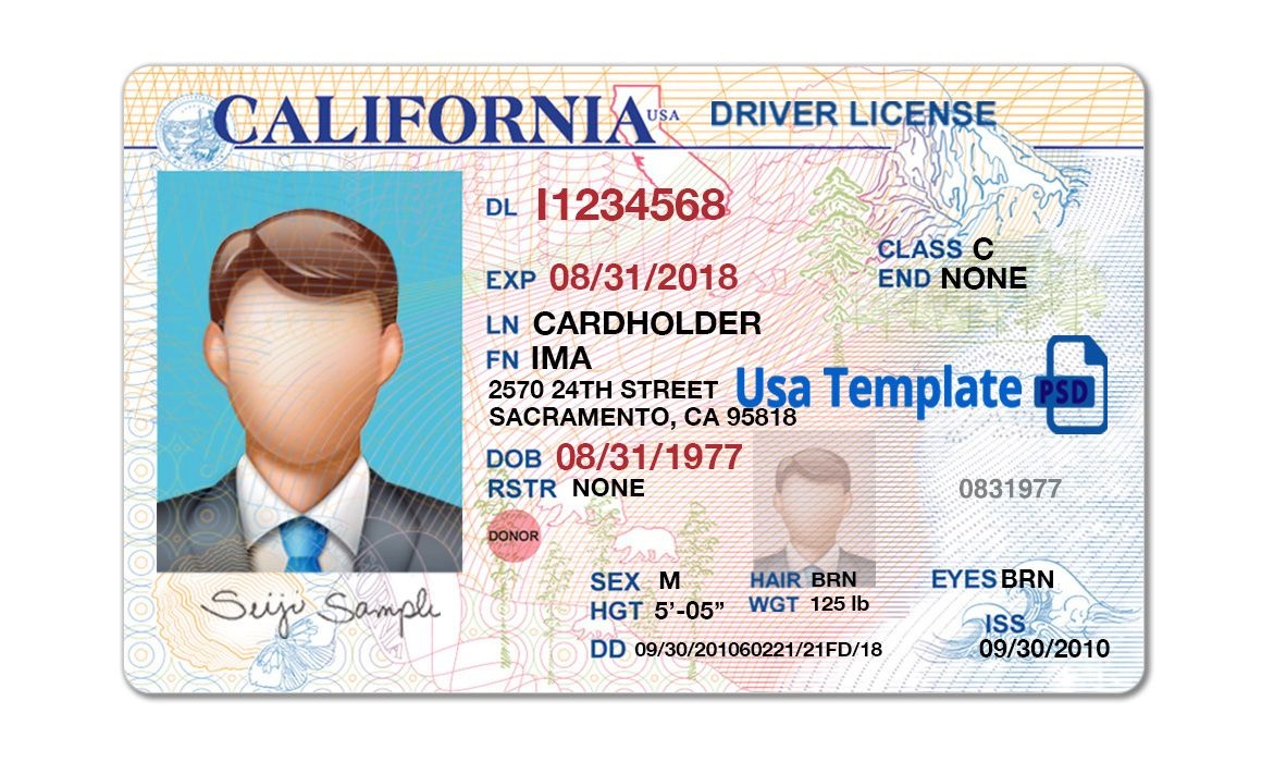 fake california driver