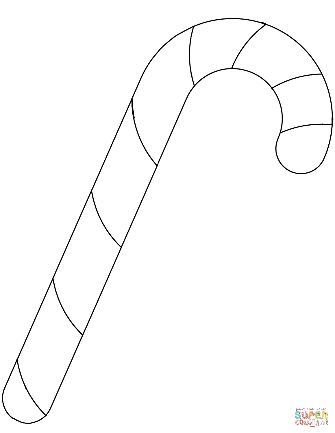 Candy Cane Coloring Page | Free Printable Coloring Pages - Free Printable Candy Cane
