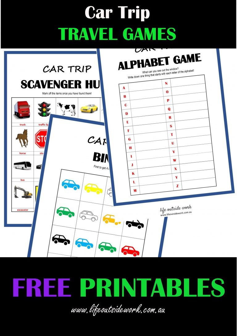 Car Games Printable