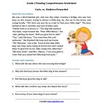 Carlo Or Kindness Rewarded Second Grade Reading Worksheets | Reading   Free Printable Worksheets Reading Comprehension 5Th Grade