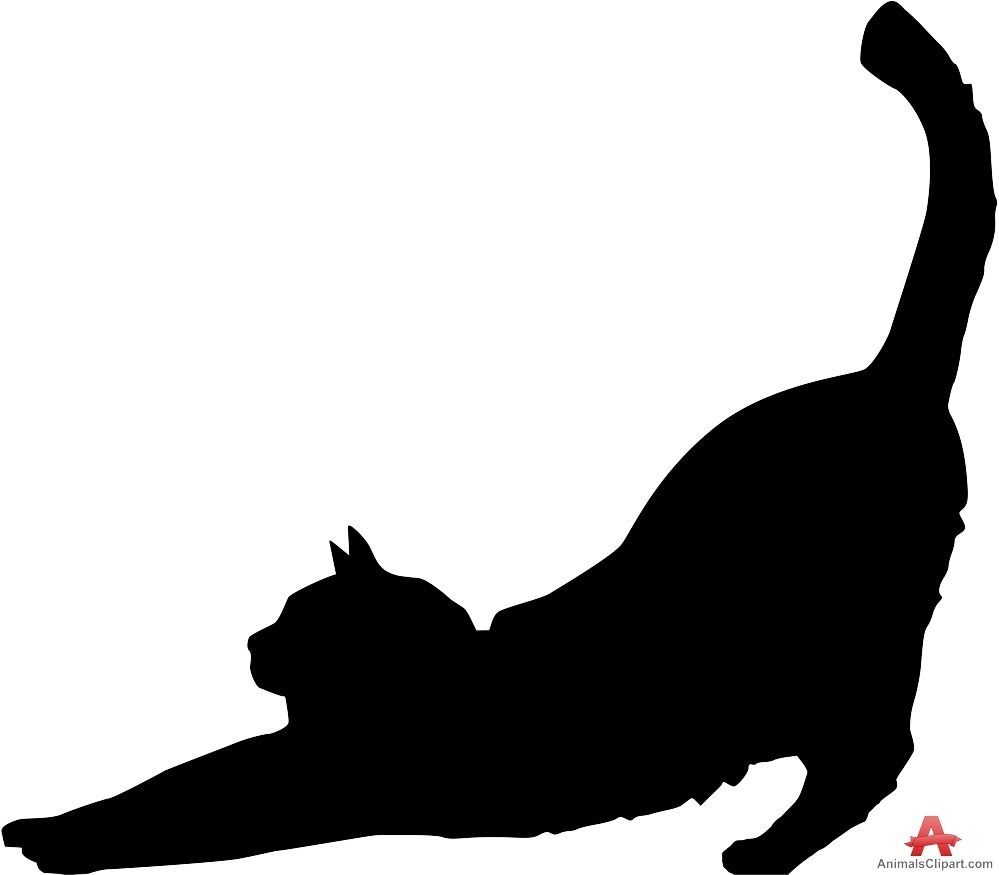 Cat Stretching Silhouette | Free Clipart Design Download | Tattoos - Free Printable Cat Silhouette