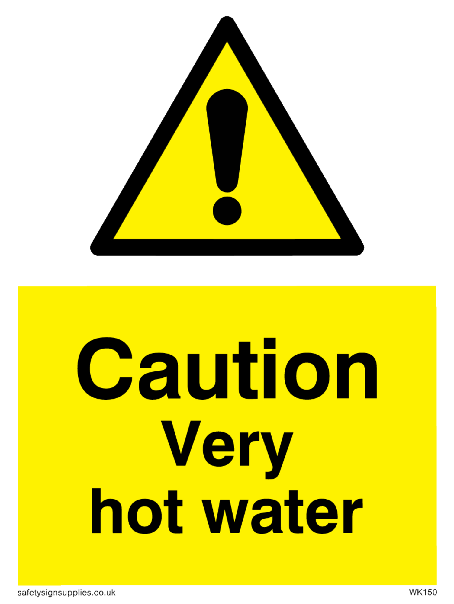 Caution Very Hot Water From Safety Sign Supplies - Free Printable Safety Signs