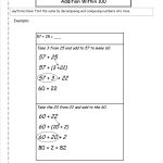 Ccss 2.nbt.5 Worksheets. Two Digit Addition And Subtraction Within   Free Printable Common Core Math Worksheets For Third Grade