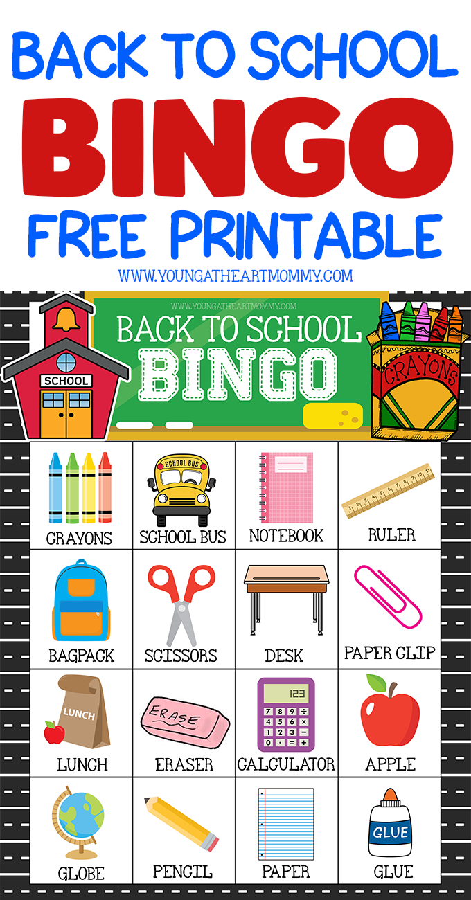 Celebrate A New School Year With Free Printable Back To School Bingo - Free Printable Back To School