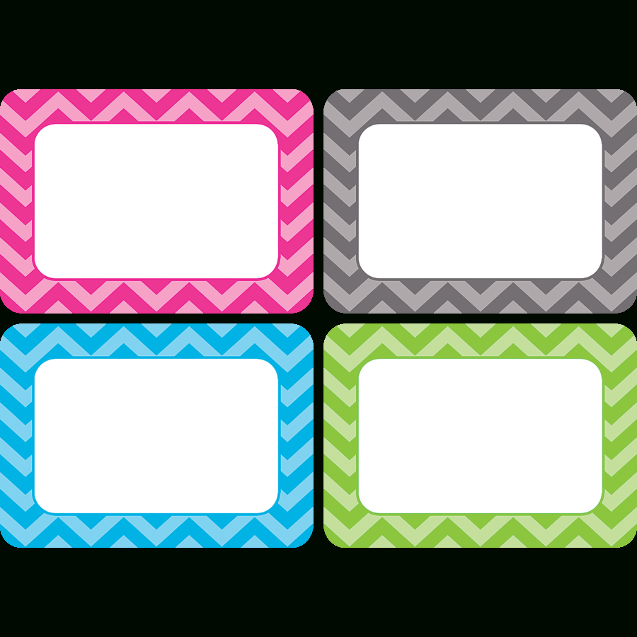 Chevron Name Tags/labels - Multi-Pack - Tcr5526 | Teacher Created - Free Printable Name Tags For Teachers