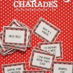 Christmas Charades Game And Free Printable Roundup!   A Girl And A   Free Printable Christmas Pictionary Cards