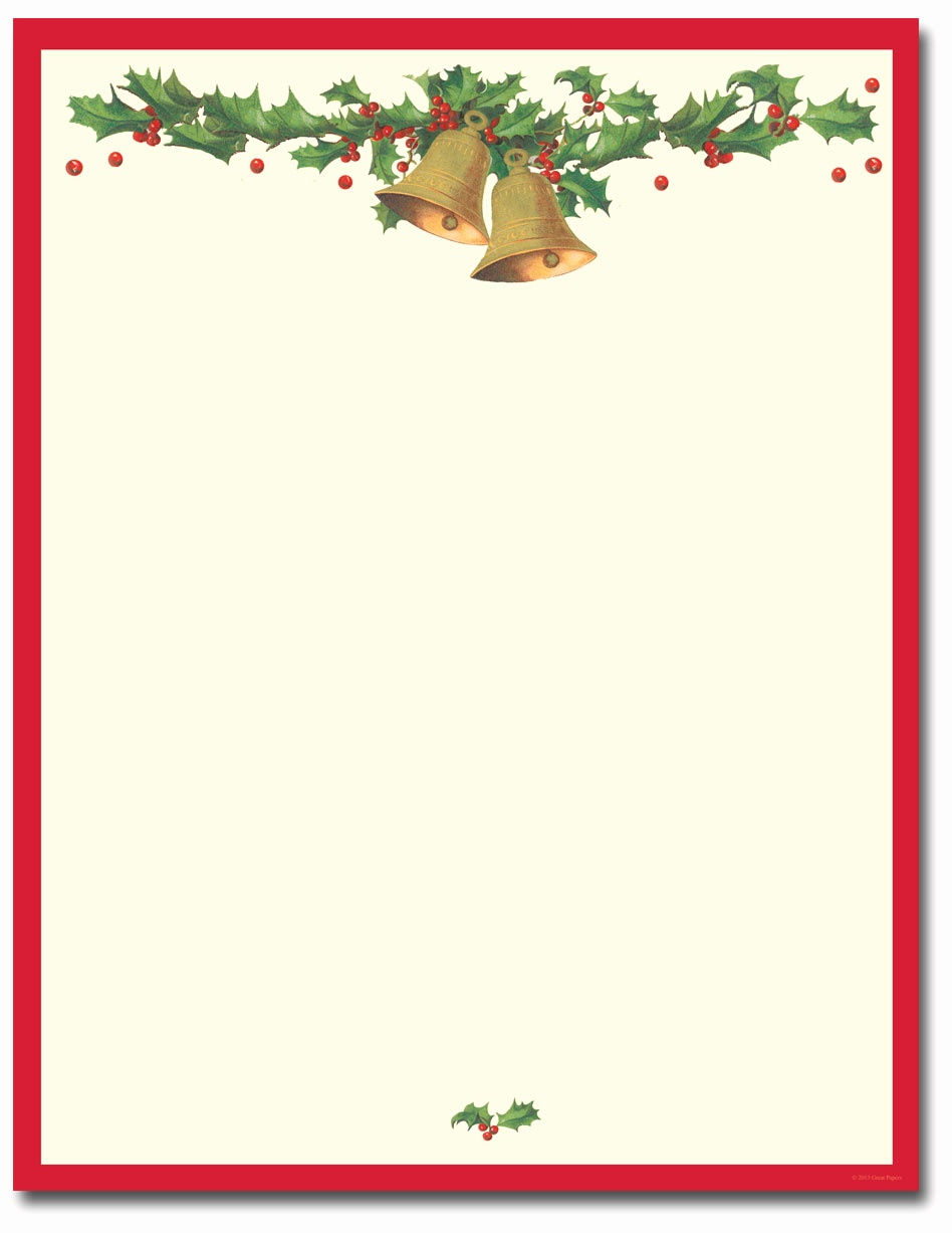 Christmas Letterhead Paper Free Printable Printable Templates