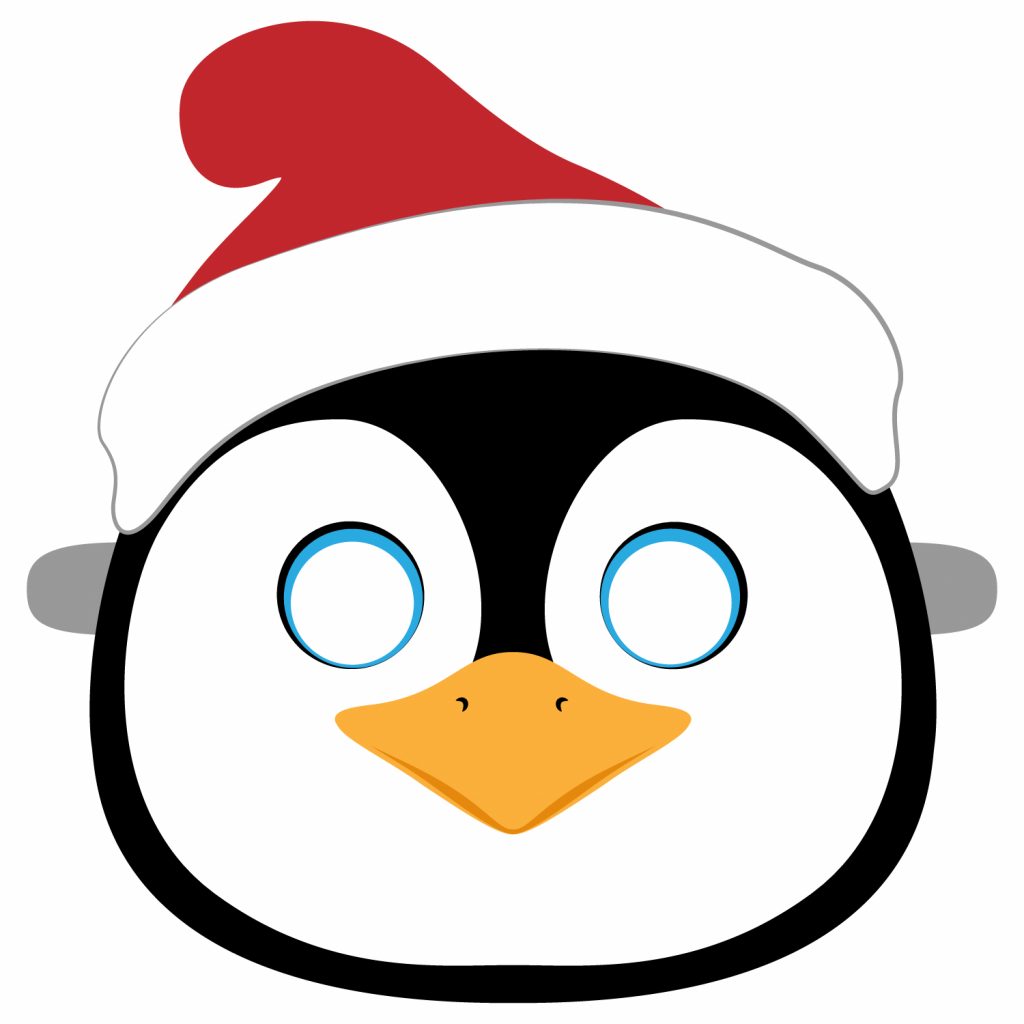 Christmas Penguin Mask Template Free Printable Papercraft Templates