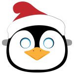 Christmas Penguin Mask Template | Free Printable Papercraft Templates   Free Printable Penguin Template