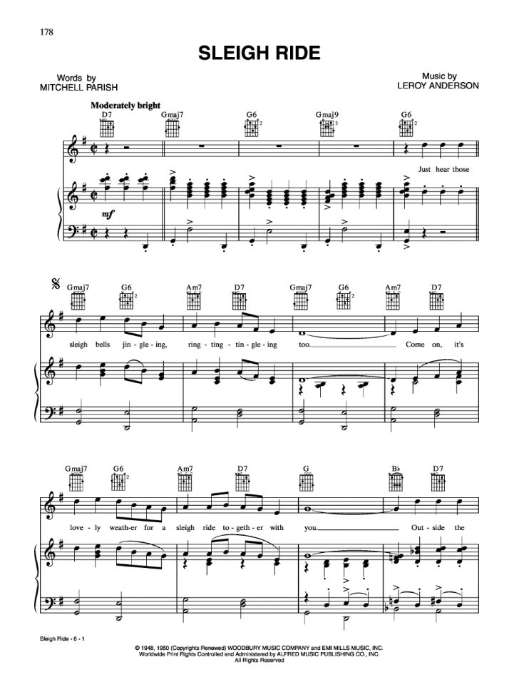 Christmas Music For Piano Free Printable