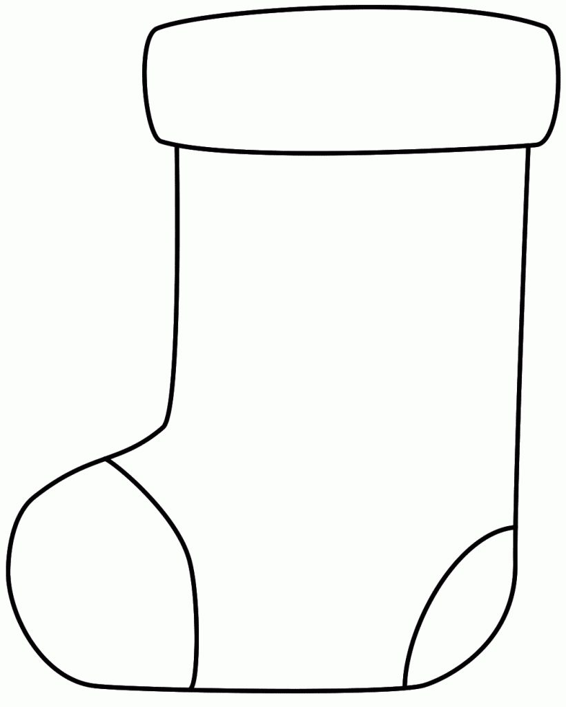 Blank Stocking Template