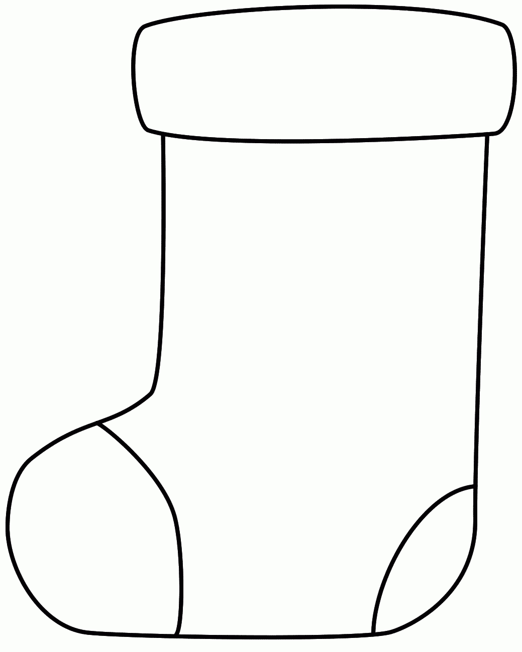 Christmas Stocking Coloring Page | Coloring Pages | Preschool - Christmas Stocking Template Printable Free