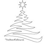 Christmas Tree Stencil 20 | Christmas | Christmas Tree Stencil   Free Printable Christmas Ornaments Stencils