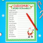 Christmas Word Scramble Printable   Happiness Is Homemade   Free Printable Jumble Word Games