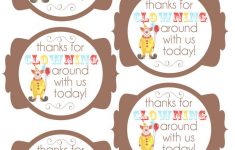 Circus Party Favor Tags | Party Like A Cherry | Circus Party Favors – Birthday Party Favor Tags Printable Free