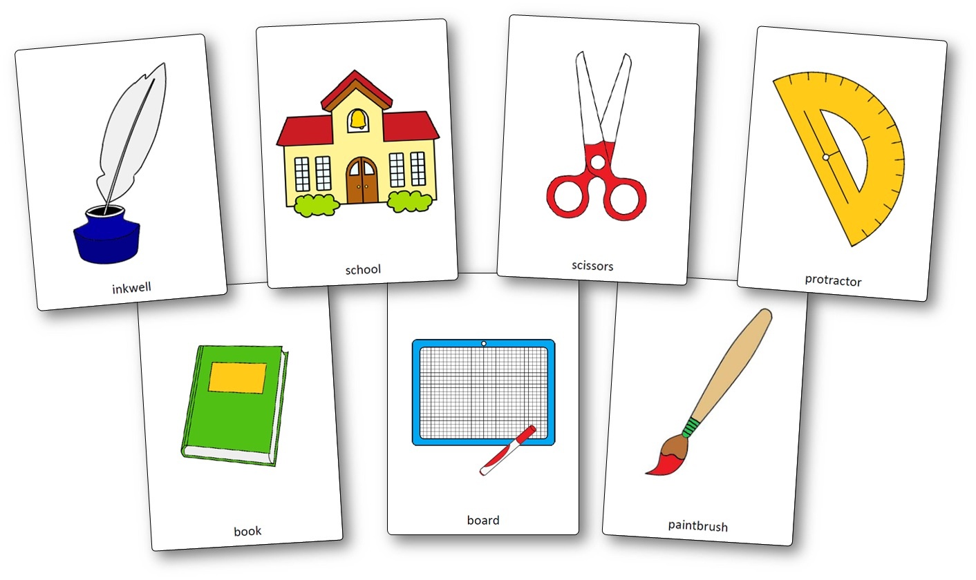 Classroom Objects Flashcards - Free Printable Flashcards - Speak And - Free Printable Flash Cards
