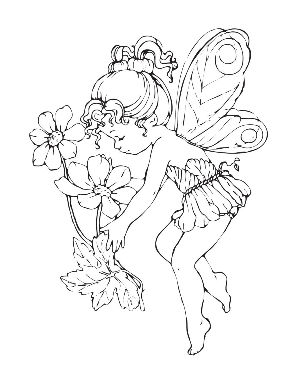 Coloring Book World ~ Free Printable Fairy Coloring Pages For Kids - Free Printable Fairy Coloring Pictures