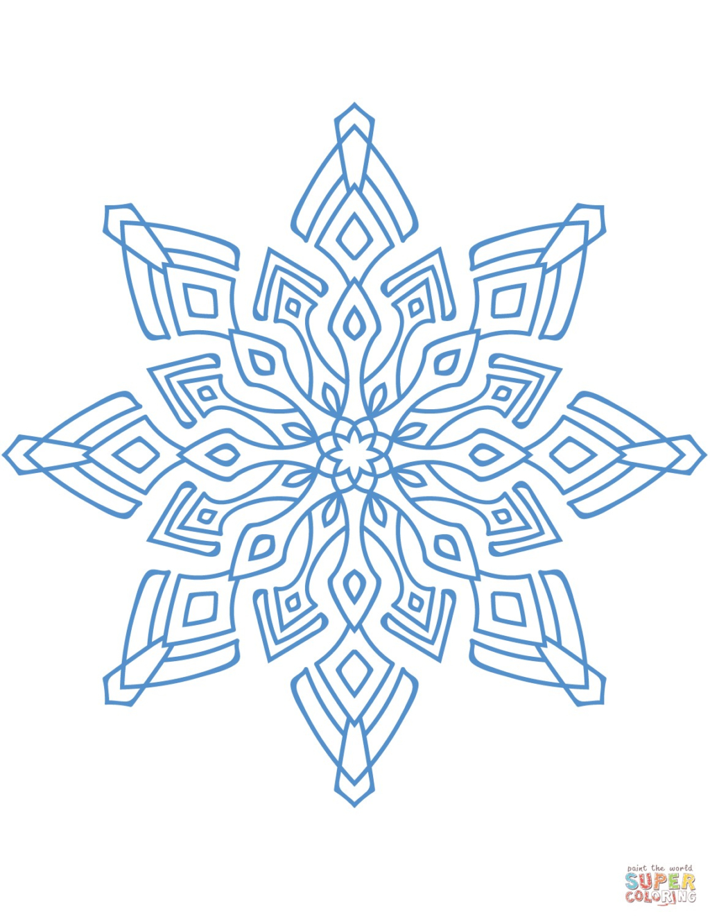 Coloring Book World ~ Splendi Snowflake Coloringt Image Inspirations - Free Printable Snowflakes