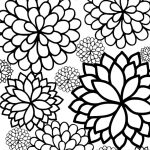 Coloring ~ Flower Adult Coloring Pages Bursting Blossoms Page Free   Free Printable Flower Coloring Pages For Adults