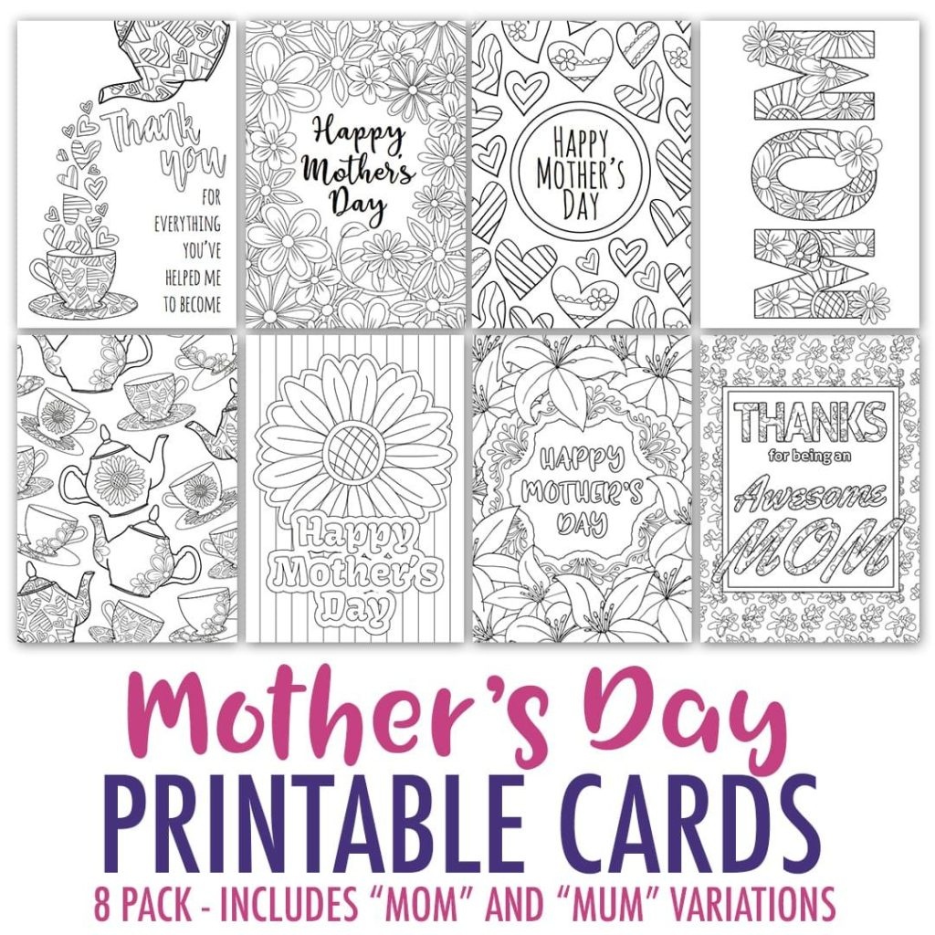 Coloring ~ Free Mothers Day Card Cards Gift And Craft Printable To - Free Printable Mothers Day Cards To Color