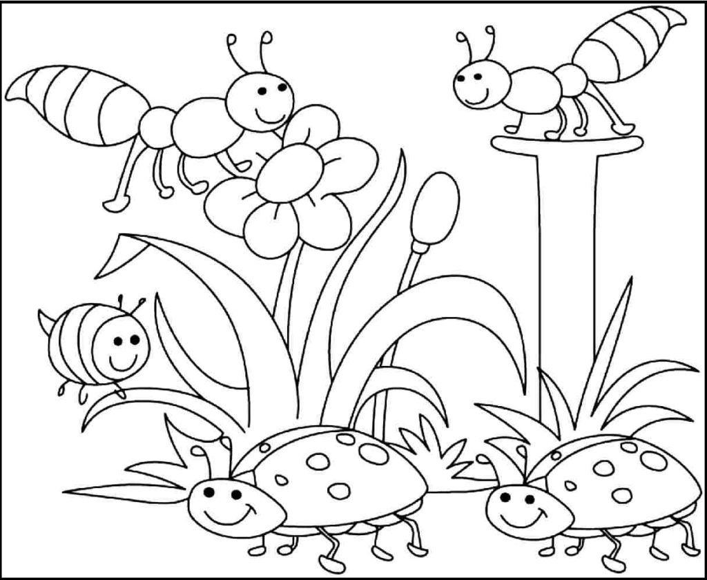 Coloring Ideas : Free Printable Spring Coloring Pages For Pictures - Spring Coloring Sheets Free Printable