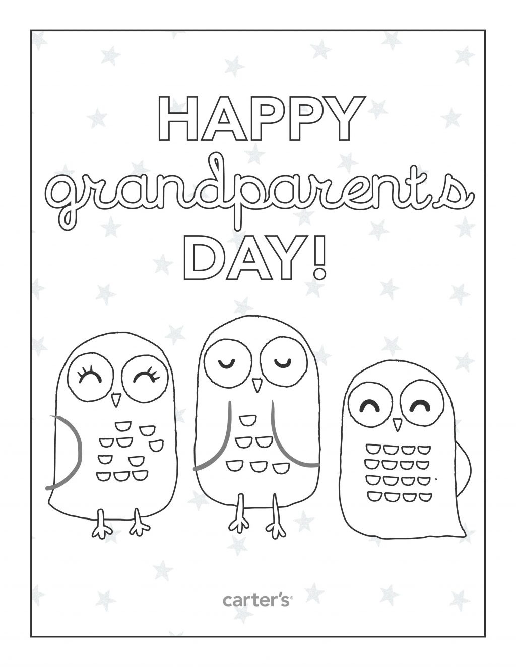 Coloring Ideas : Grandparents Day Coloring Pages Ideas Free - Grandparents Certificate Free Printable