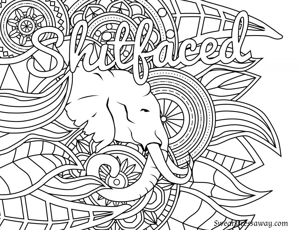 Coloring Page ~ Free Printable Coloring Pages For Adults Amazing - Free Printable Coloring Pages For Adults Only Swear Words