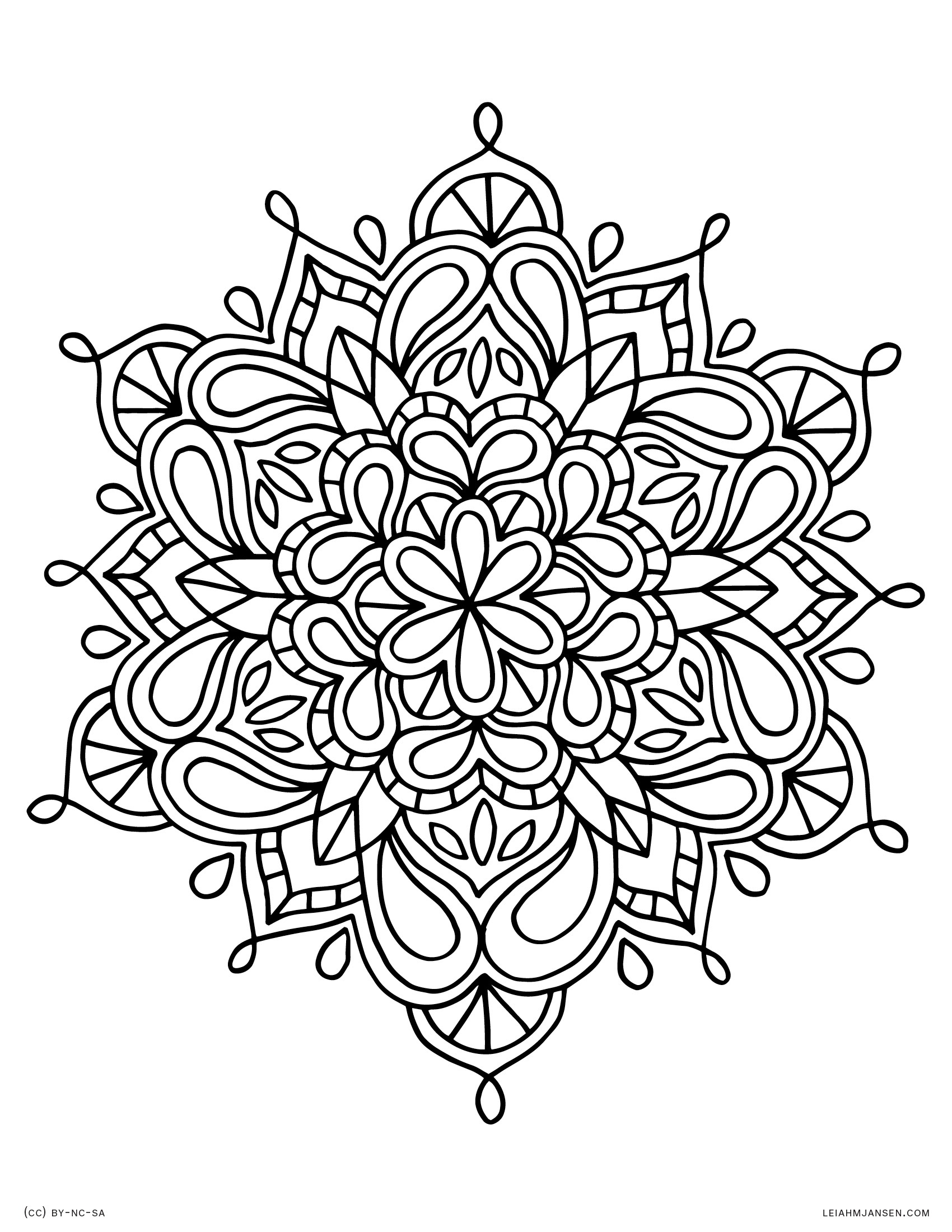 Coloring Pages - Mandala Coloring Free Printable