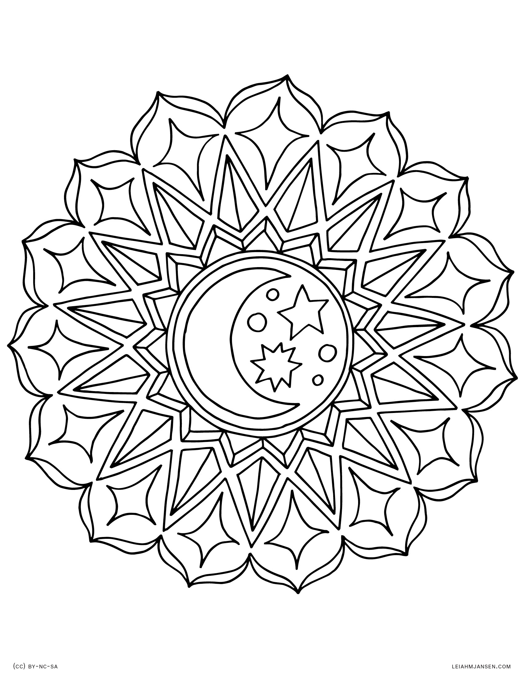 Coloring Pages - Mandala Coloring Free Printable