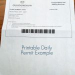 Commuter Parking   Old Dominion University   Free Printable Parking Permits