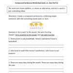 Compound Sentences Worksheets | Ronans Study | Compound Complex   Free Printable Worksheets On Simple Compound And Complex Sentences