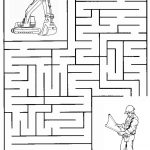 Construction Maze | Summer Camp Construction | Mazes For Kids, Mazes   Free Printable Puzzles For Kids