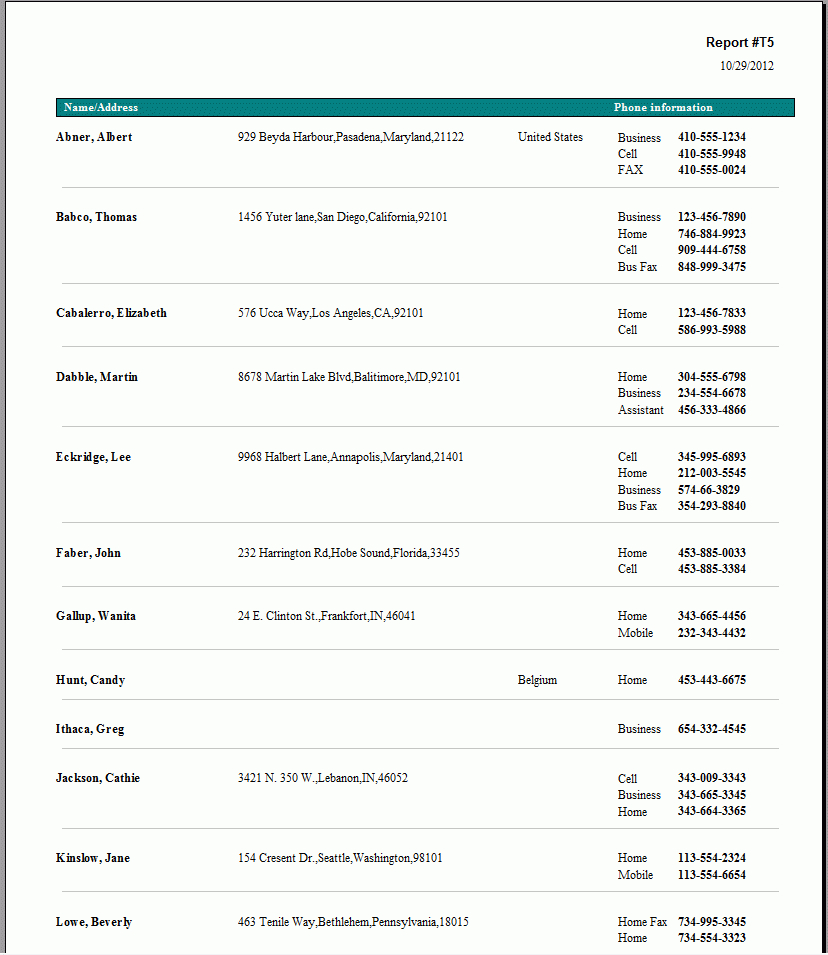 Contact Management Address Book Software For Windows - Free Printable Address Book Software