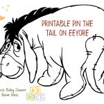 Coolest Winnie The Pooh Baby Shower Game Ideas   Free Printable Pin The Tail On The Cat