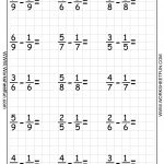 Copy Of Adding, Subtracting, Multiplying, Dividing Fractions   Free Printable Fraction Worksheets Ks2