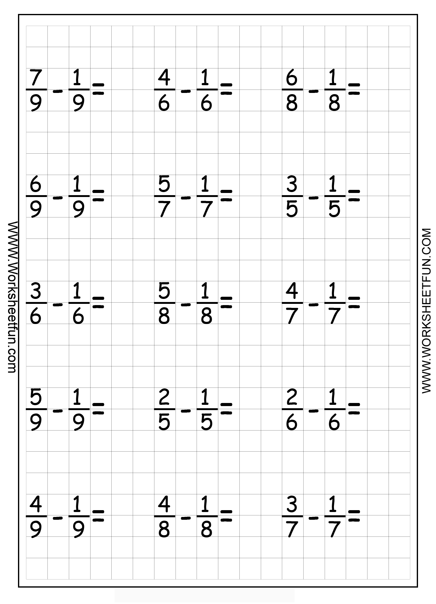 Copy Of Adding, Subtracting, Multiplying, Dividing Fractions - Free Printable Fraction Worksheets Ks2