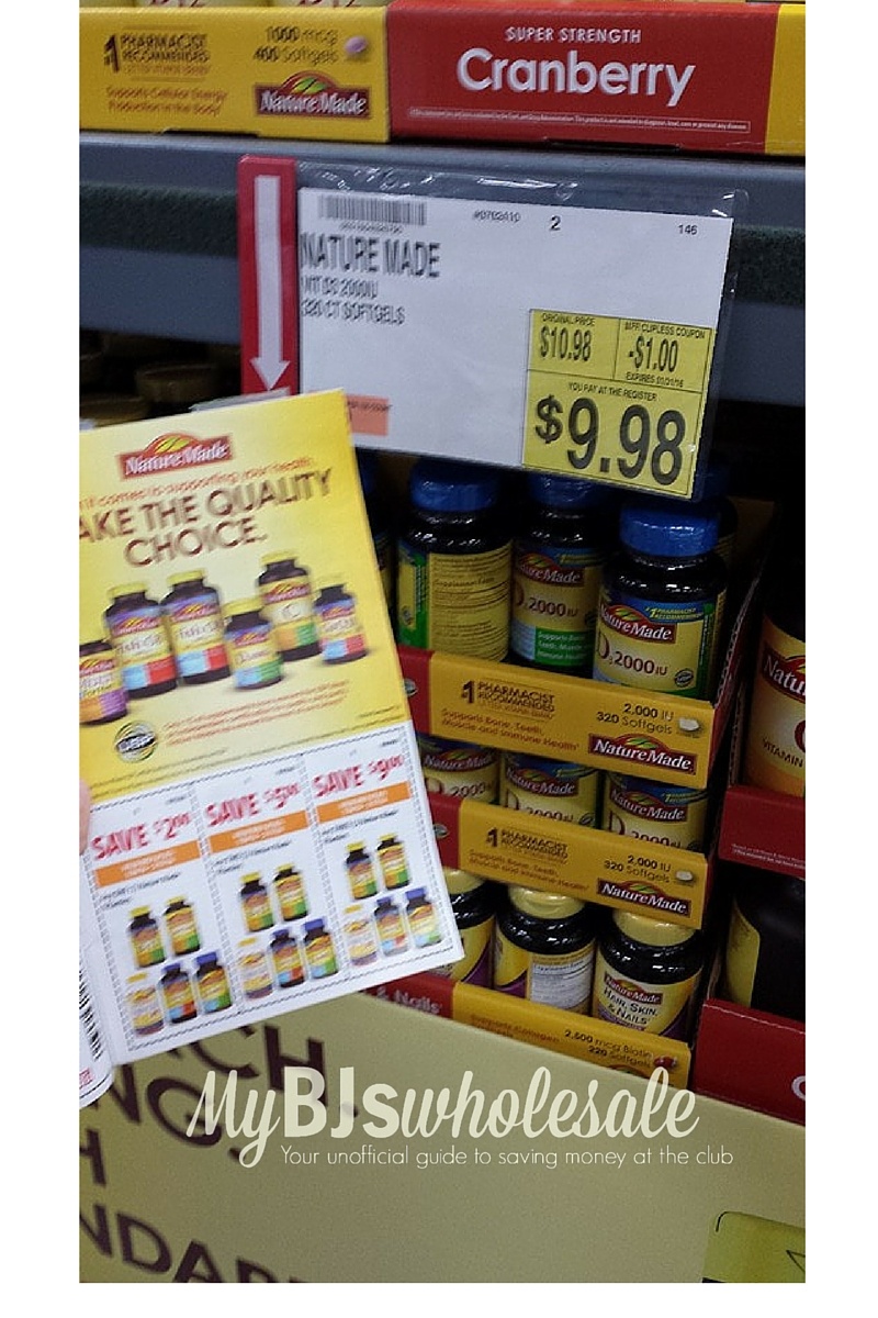 Coupon Stack- Save On Nature Made Vitamins At Bj&amp;#039;s | My Bjs - Free Printable Nature Made Vitamin Coupons